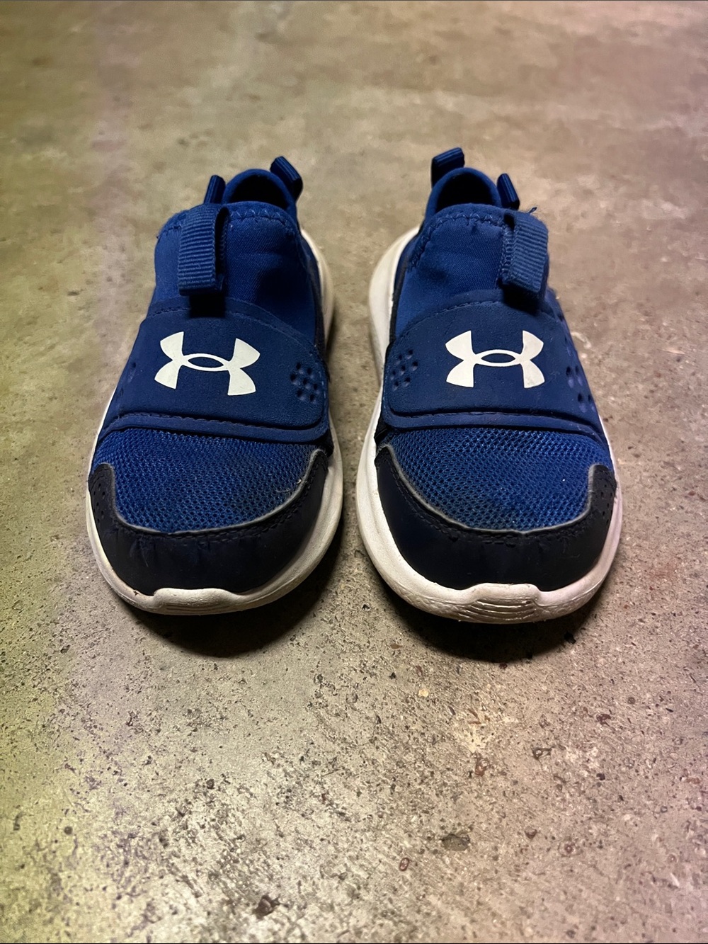 Under Armour Kids Blue Slip-On Athletic Sneakers